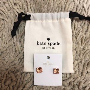 Kate spade rose gold stud earrings